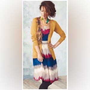 Anthropologie Corey Lynn Calter Strapless Color Dipped Cocktail Dress, size 6